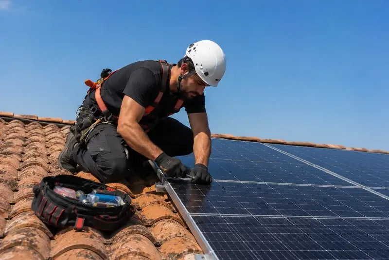 Maintenance et monitoring de panneaux solaires à Luitré-Dompierre