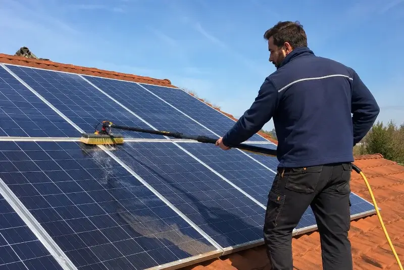 Nettoyage et entretien de panneaux solaires à Luitré-Dompierre